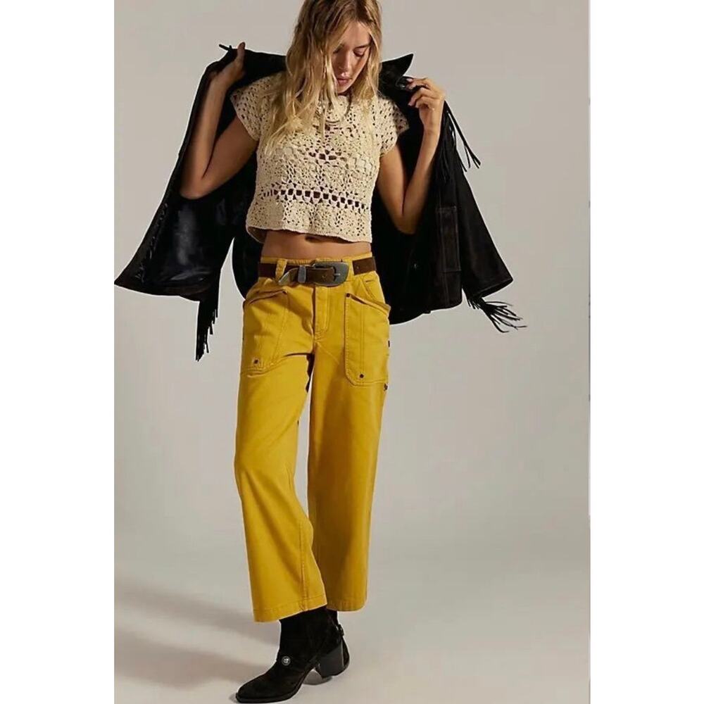 NWT / Free People We The Free Just In Time Slouch Pants / sz 8